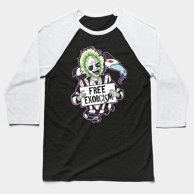 Free Hugs Beetlejuice Baseball T-Shirt by Bat13SJx
